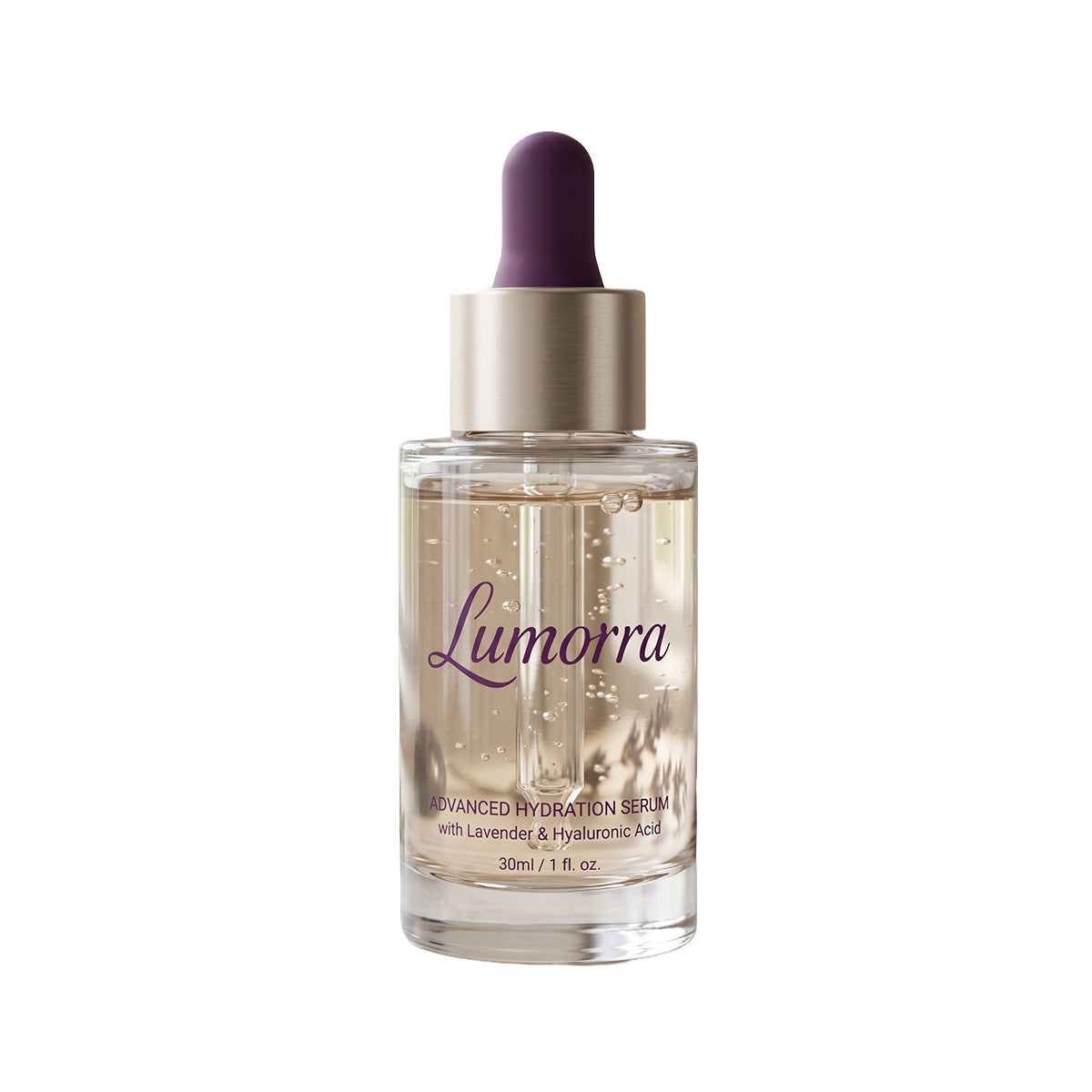 Lumorra Advanced Hydration Serum with Lavender & Hyaluronic Acid | Lightweight Hydrating Face Serum | 30ml