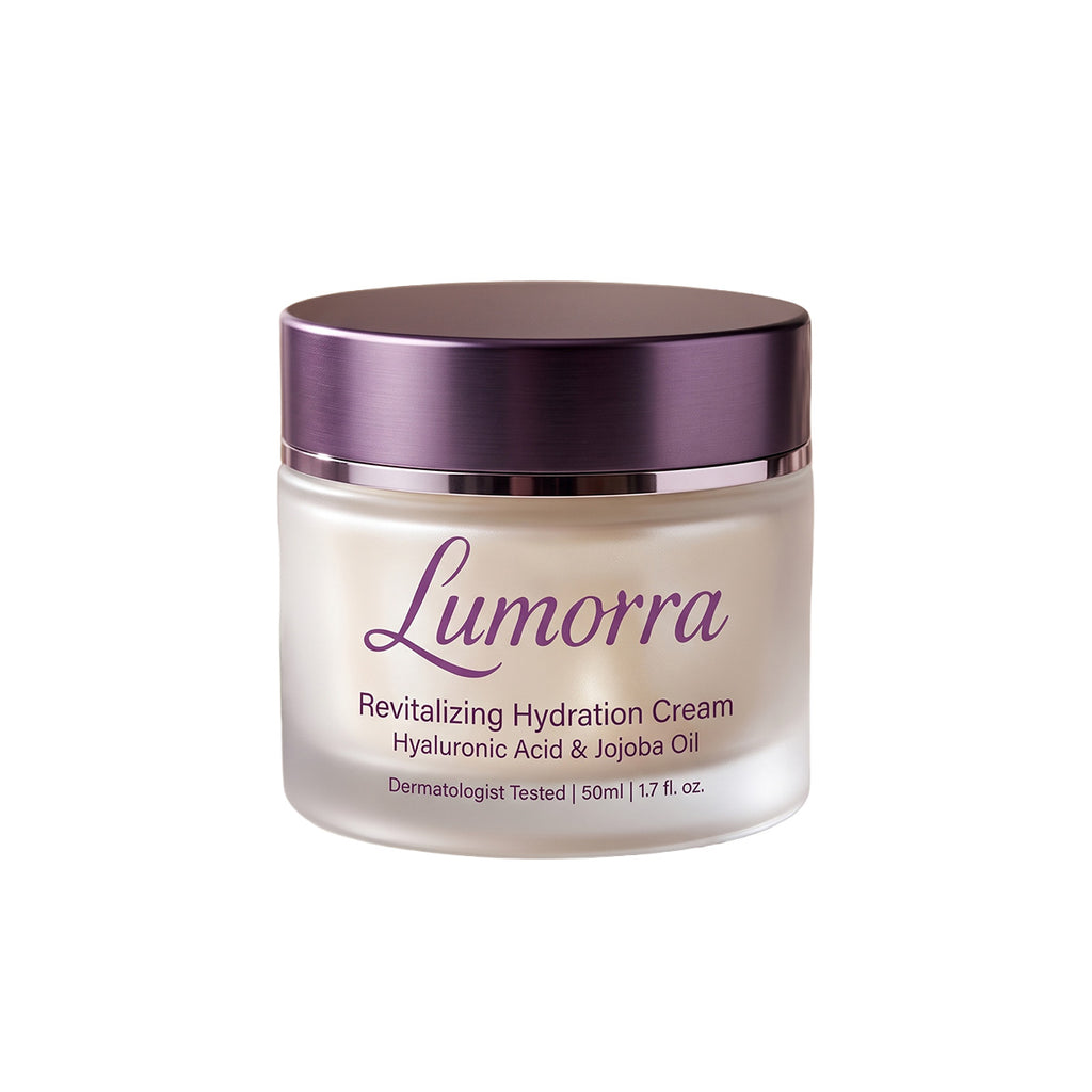 Lumorra Revitalizing Hydration Cream with Hyaluronic Acid & Jojoba Oil | Deep Moisturizing Face Cream | 50ml