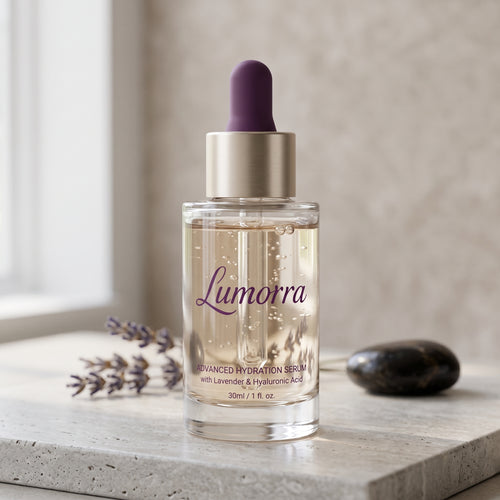 Lumorra Advanced Hydration Serum with Lavender & Hyaluronic Acid | Lightweight Hydrating Face Serum | 30ml